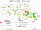 Карта Скопина и Скопинского района